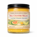 Hill Country Melon - Glass Candle 8 oz Wood Wick