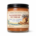 Nacogdoches Nut Bread Glass Candle, 8 oz Wood Wick