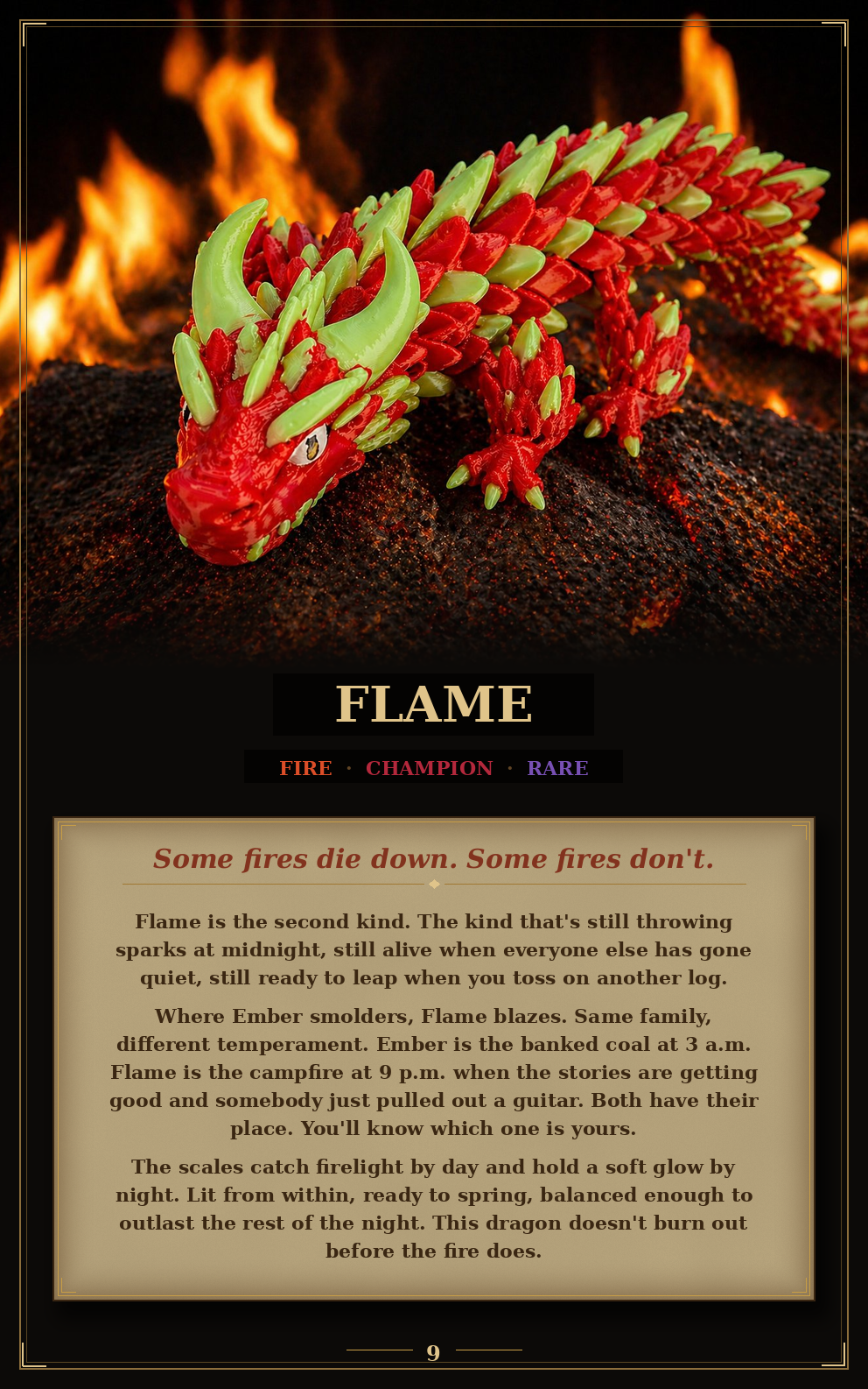 Flame · Fire · Rare Dragon