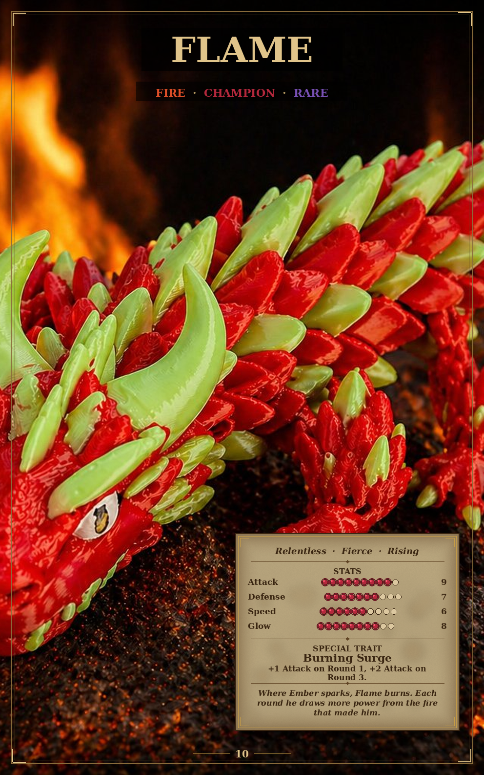 Flame · Fire · Rare Dragon