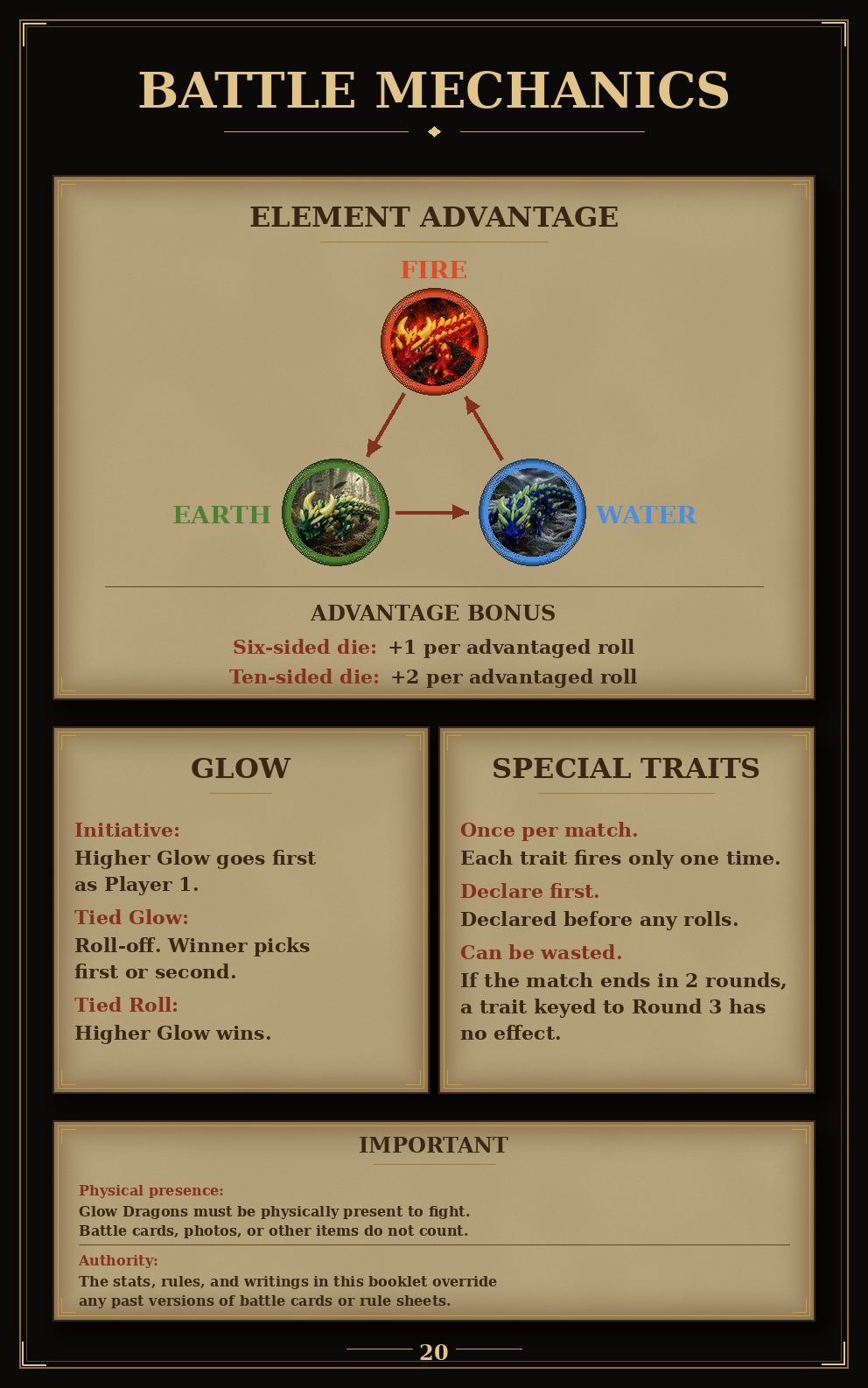 Official Field and Flame Dragon Battle Guide
