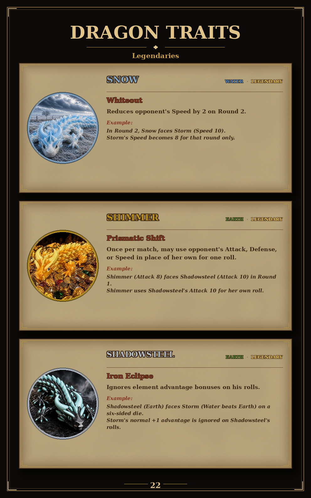 Official Field and Flame Dragon Battle Guide