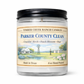 Parker County Clean Glass Candle, 8 oz Wood Wick