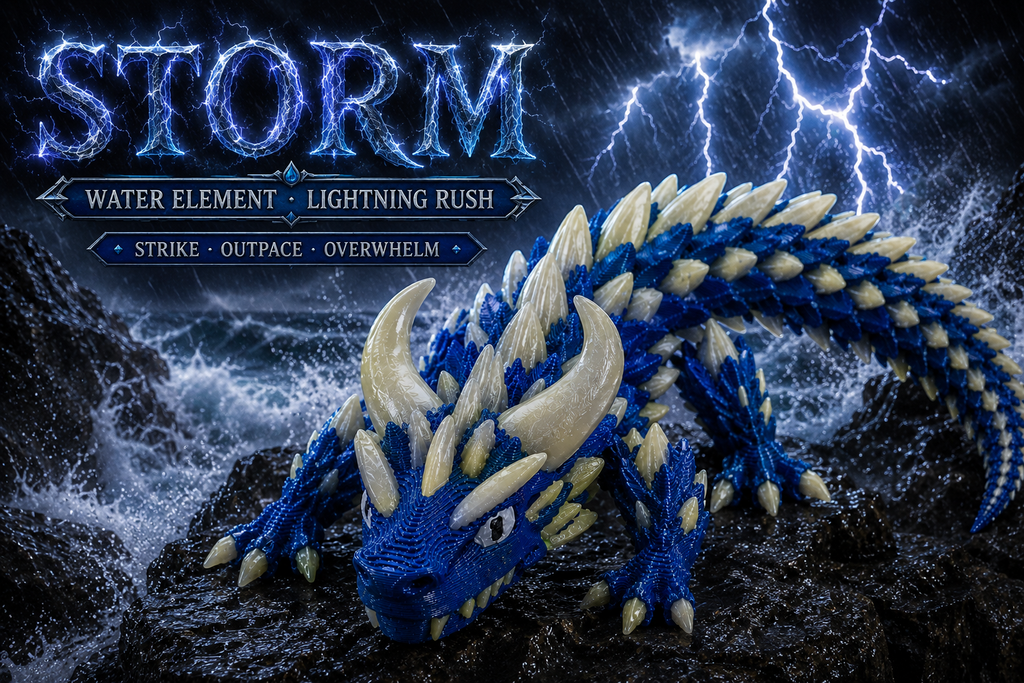 Storm · Water · Dragon